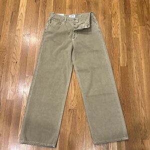 Agolde Women's Low Slung Baggy 27 - Tan